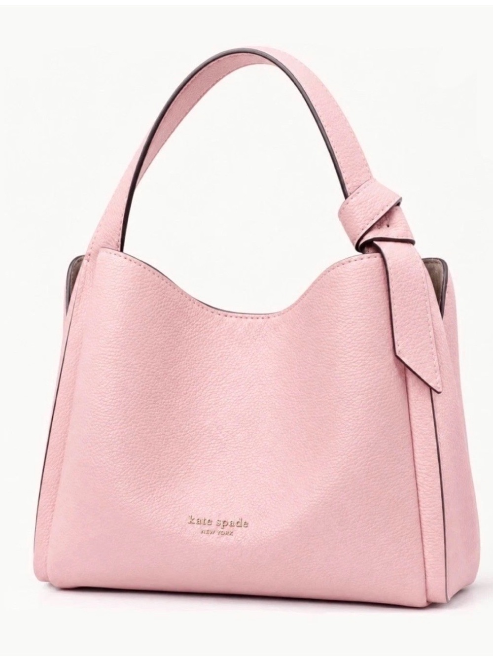 Kate Spade Knott Crossbody Satchel Bag Pink Leather MSRP $389